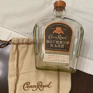 Crown Royal Bourbon Mash Bottle & Bag